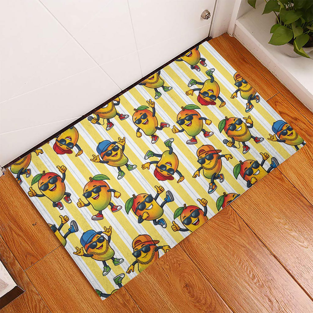Funny Hawaii Mango Hip Hop Cartoon Rubber Doormat Summer Beach Party LT19 - Polynesian Pride