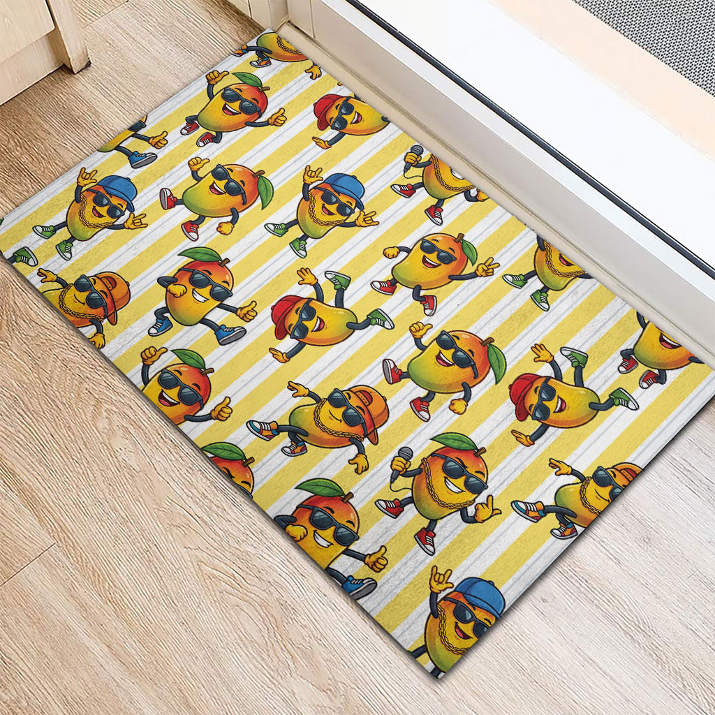 Funny Hawaii Mango Hip Hop Cartoon Rubber Doormat Summer Beach Party LT19 - Polynesian Pride
