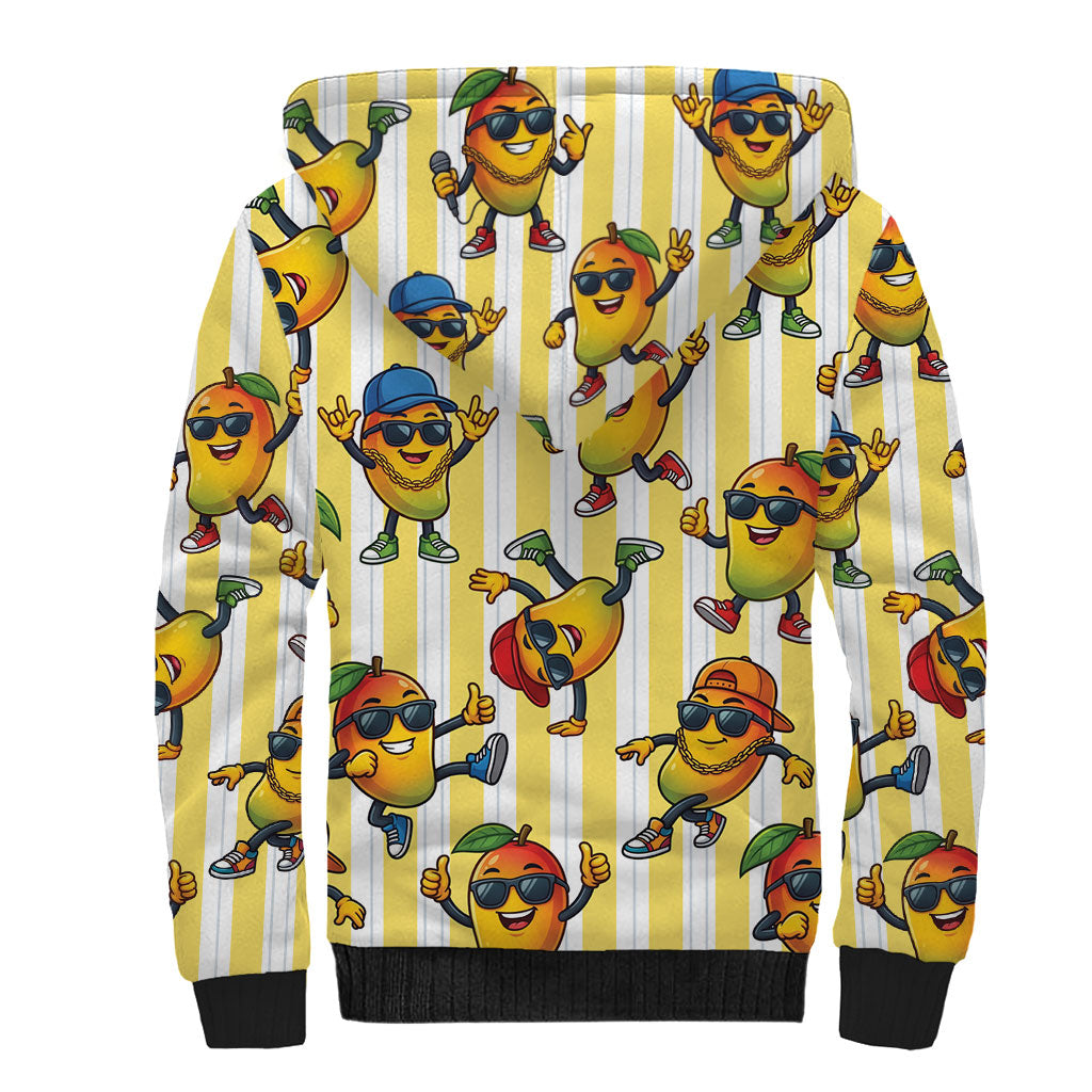Funny Hawaii Mango Hip Hop Cartoon Sherpa Hoodie Summer Beach Party LT19 - Polynesian Pride