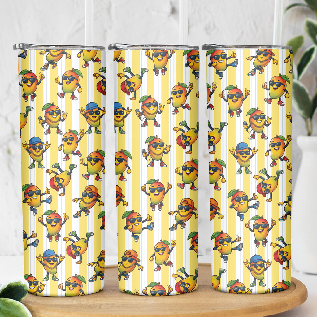 Funny Hawaii Mango Hip Hop Cartoon Skinny Tumbler Summer Beach Party LT19 - Polynesian Pride