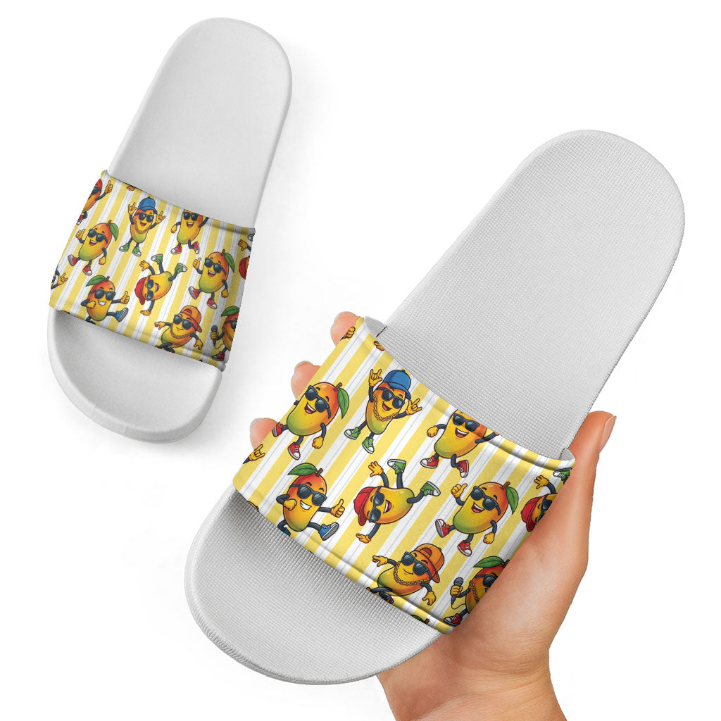 Funny Hawaii Mango Hip Hop Cartoon Slide Sandals Summer Beach Party LT19 - Polynesian Pride