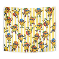 Funny Hawaii Mango Hip Hop Cartoon Tapestry Summer Beach Party LT19 - Polynesian Pride