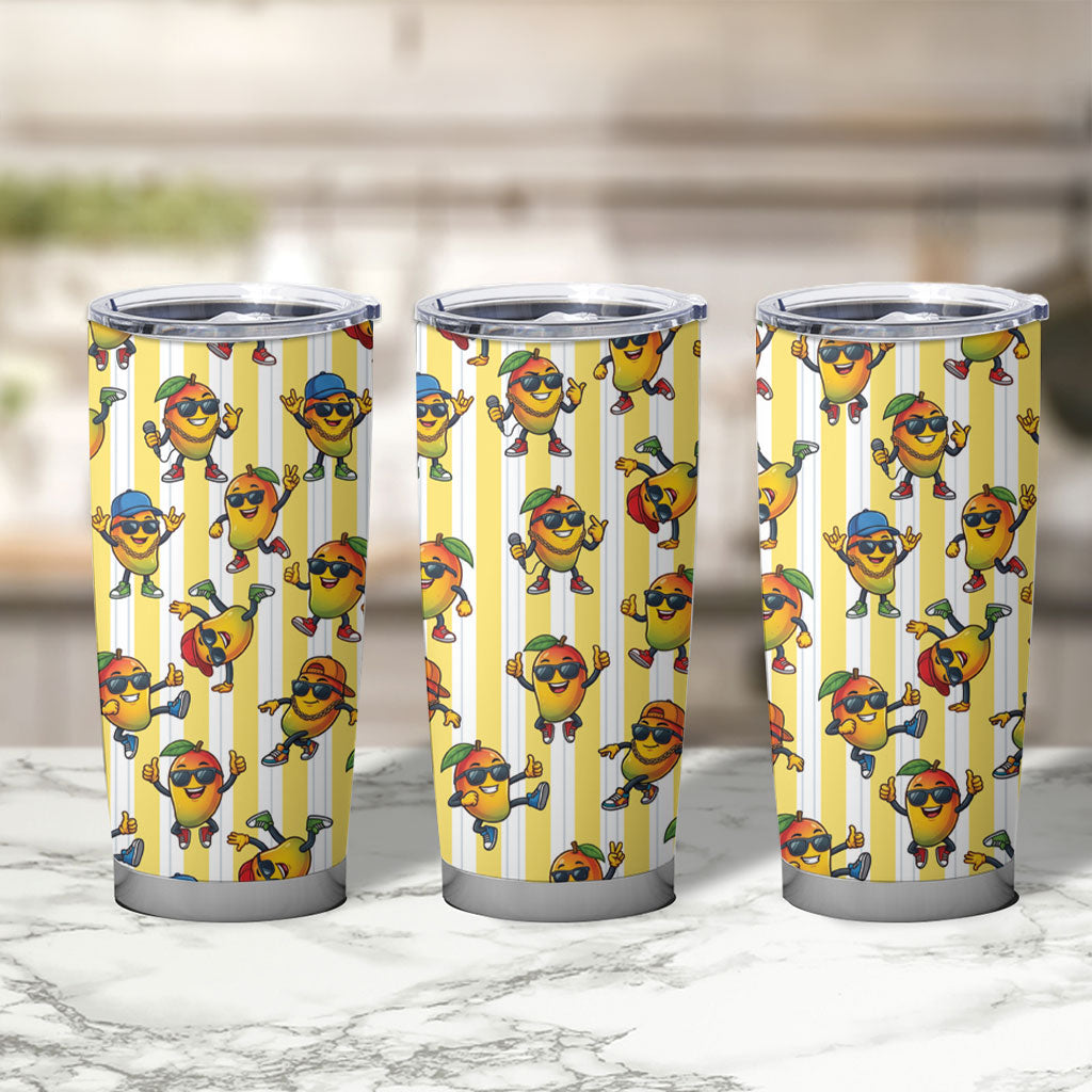 Funny Hawaii Mango Hip Hop Cartoon Tumbler Cup Summer Beach Party LT19 - Polynesian Pride