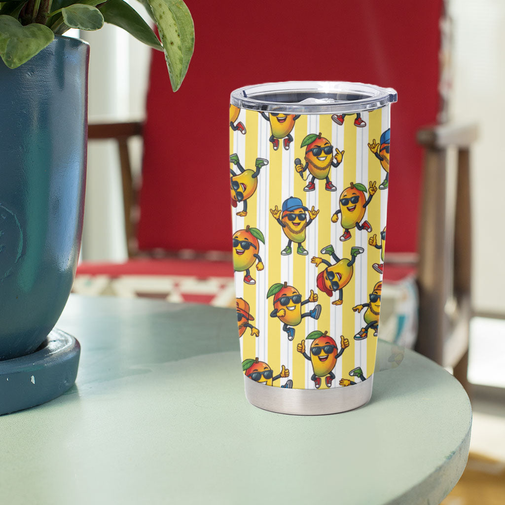 Funny Hawaii Mango Hip Hop Cartoon Tumbler Cup Summer Beach Party LT19 - Polynesian Pride