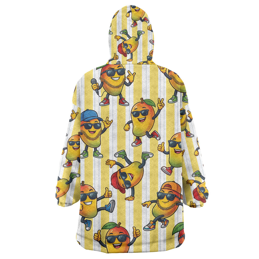 Funny Hawaii Mango Hip Hop Cartoon Wearable Blanket Hoodie Summer Beach Party LT19 - Polynesian Pride
