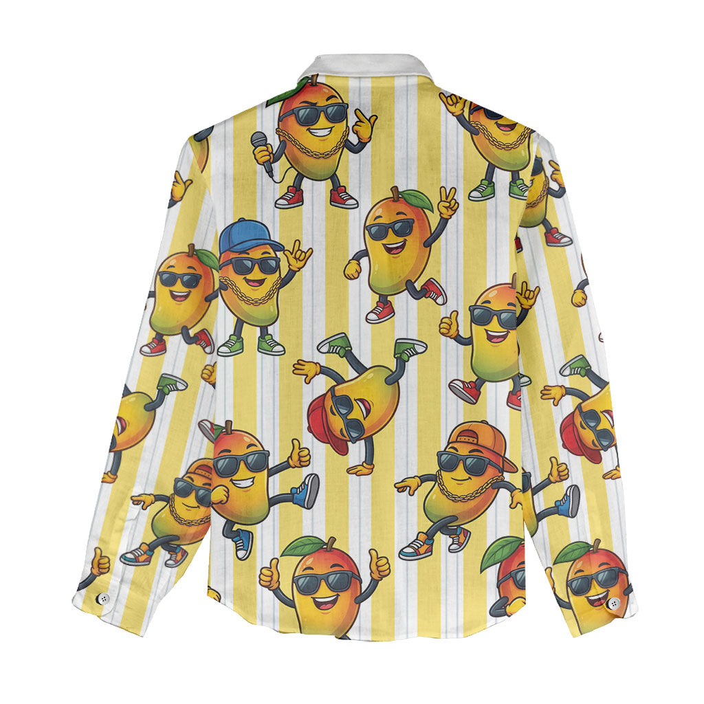 Funny Hawaii Mango Hip Hop Cartoon Women Casual Shirt Summer Beach Party LT19 - Polynesian Pride