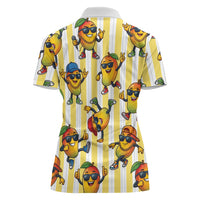 Funny Hawaii Mango Hip Hop Cartoon Women Polo Shirt Summer Beach Party LT19 - Polynesian Pride