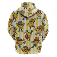 Funny Hawaii Mango Hip Hop Cartoon Zip Hoodie Summer Beach Party LT19 - Polynesian Pride