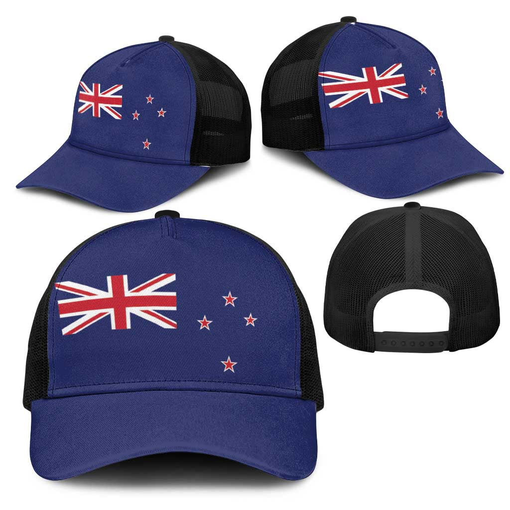New Zealand Mesh Trucker Cap National Flag Colors - Polynesian Pride