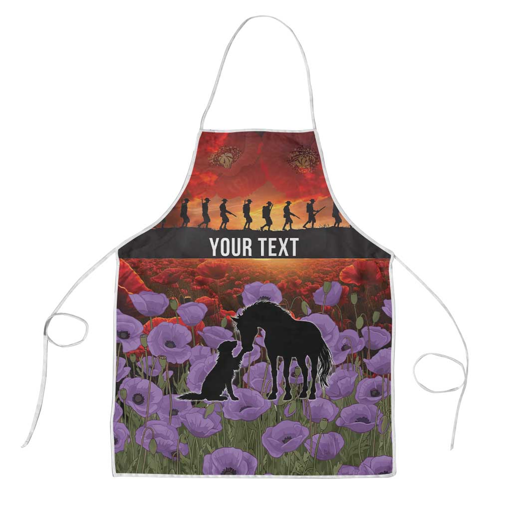 Personalised ANZAC Day Apron Remembering the Animals of War