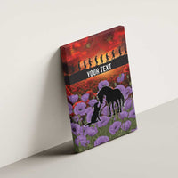 Personalised ANZAC Day Canvas Wall Art Remembering the Animals of War