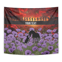 Personalised ANZAC Day Tapestry Remembering the Animals of War
