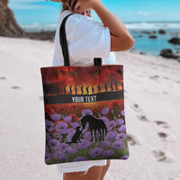 Personalised ANZAC Day Tote Bag Remembering the Animals of War