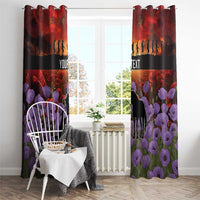 Personalised ANZAC Day Window Curtain Remembering the Animals of War