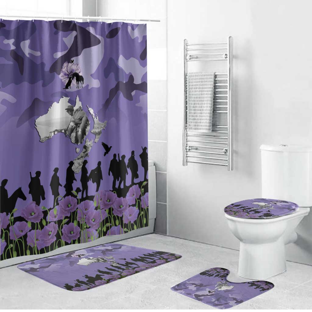 ANZAC Day Bathroom Set Lest We Forget the Animals Too
