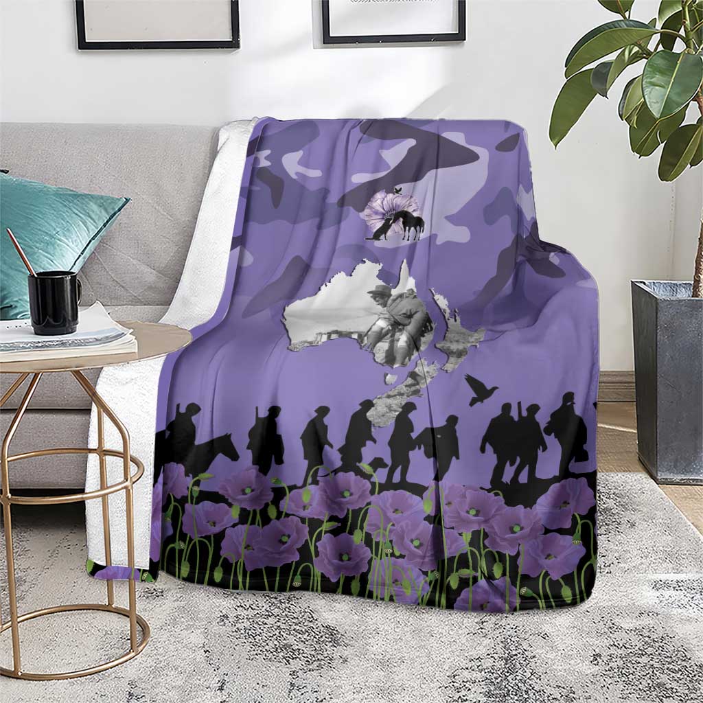 ANZAC Day Blanket Lest We Forget the Animals Too