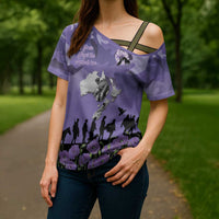 ANZAC Day Cross Shoulder Shirt Lest We Forget the Animals Too
