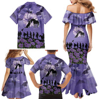 ANZAC Day Family Matching Mermaid Dress and Hawaiian Shirt Lest We Forget the Animals Too