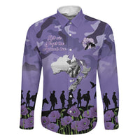 ANZAC Day Family Matching Off The Shoulder Long Sleeve Dress and Hawaiian Shirt Lest We Forget the Animals Too