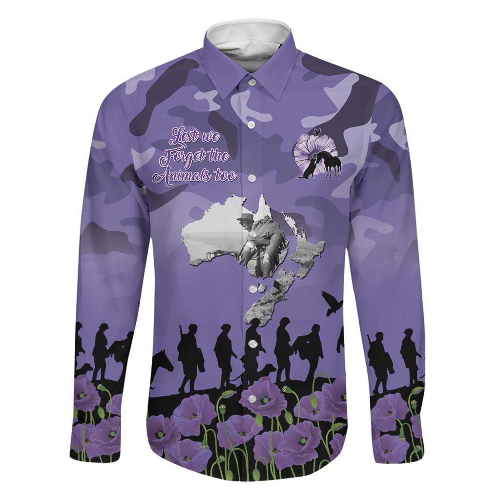 ANZAC Day Family Matching Summer Maxi Dress and Hawaiian Shirt Lest We Forget the Animals Too