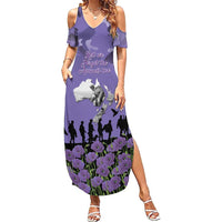 ANZAC Day Family Matching Summer Maxi Dress and Hawaiian Shirt Lest We Forget the Animals Too