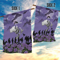 ANZAC Day Garden Flag Lest We Forget the Animals Too