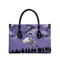 ANZAC Day Leather Bag Lest We Forget the Animals Too