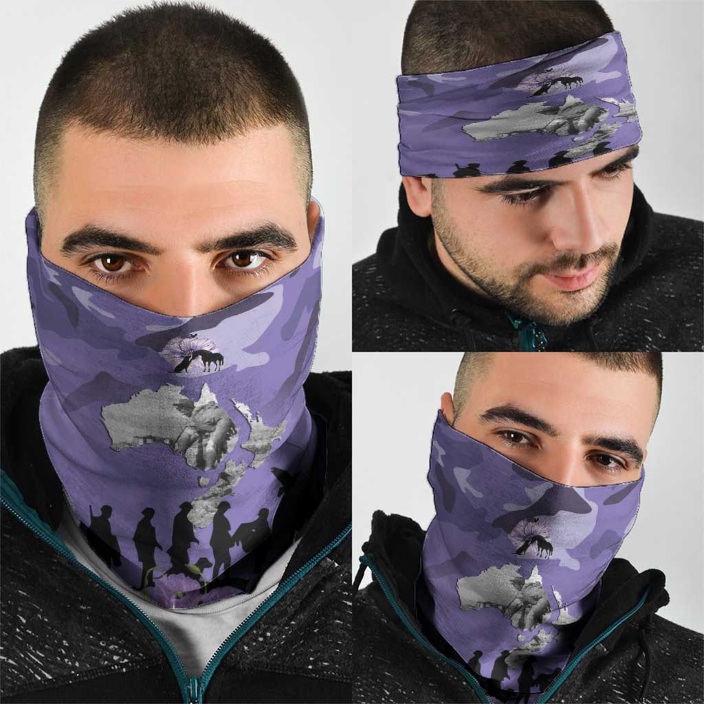 ANZAC Day Neck Gaiter Lest We Forget the Animals Too