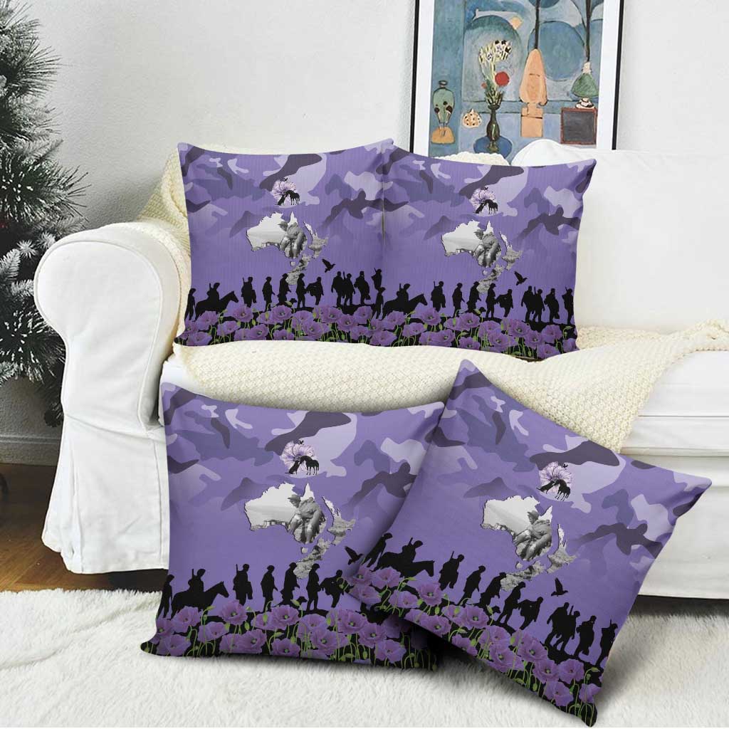 ANZAC Day Pillow Cover Lest We Forget the Animals Too