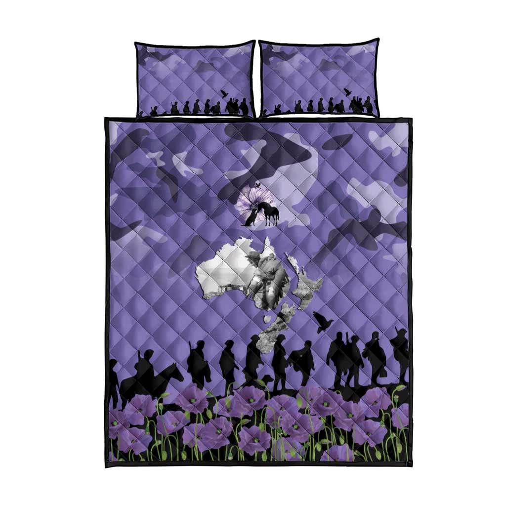 ANZAC Day Quilt Bed Set Lest We Forget the Animals Too