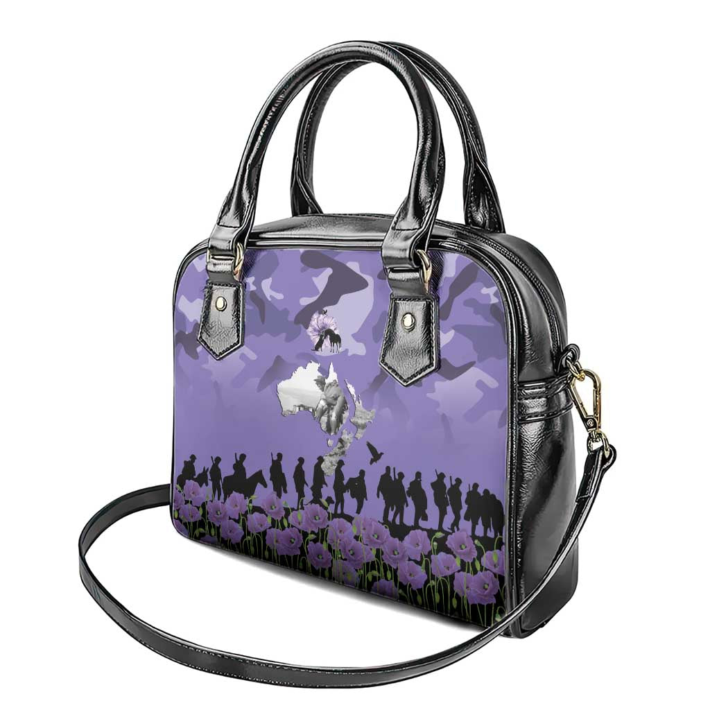 ANZAC Day Shoulder Handbag Lest We Forget the Animals Too