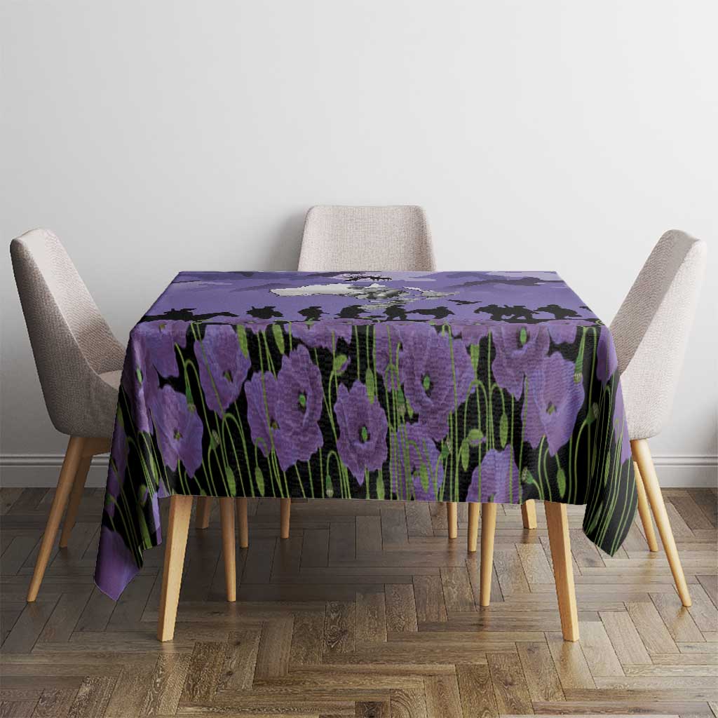 ANZAC Day Tablecloth Lest We Forget the Animals Too
