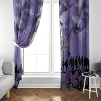 ANZAC Day Window Curtain Lest We Forget the Animals Too
