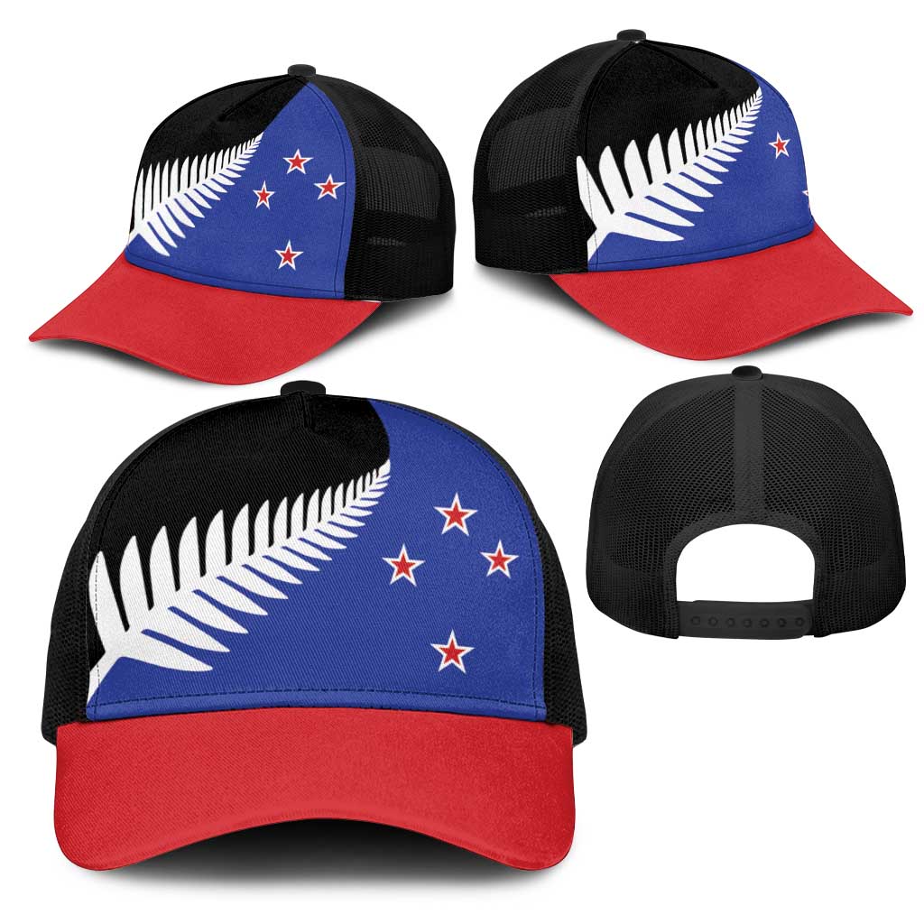 New Zealand Mesh Trucker Cap National Flag Style LT19 - Polynesian Pride