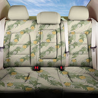 Hawaiian Pikake Maile Lei Back Car Seat Cover Tiare Hibiscus Kalo Palapalai Leaf Beige LT19 One Size Beige - Polynesian Pride
