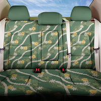 Hawaiian Pikake Maile Lei Back Car Seat Cover Tiare Hibiscus Kalo Palapalai Leaf Green LT19 One Size Green - Polynesian Pride