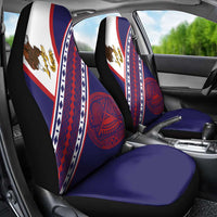 American Samoa Flag Day Car Seat Cover Polynesian Tribal Tattoo Eagle Art