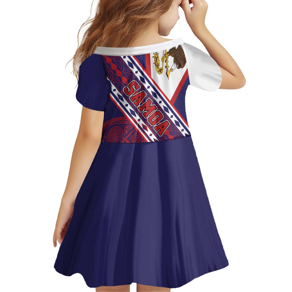 American Samoa Flag Day Family Matching Off Shoulder Maxi Dress and Hawaiian Shirt Polynesian Tribal Tattoo Eagle Art