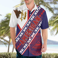 American Samoa Flag Day Hawaiian Shirt Polynesian Tribal Tattoo Eagle Art