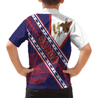 American Samoa Flag Day Hawaiian Shirt Polynesian Tribal Tattoo Eagle Art