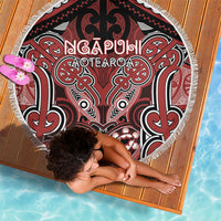 Aotearoa Iwi Ngapuhi Beach Blanket Maori Kowhaiwhai Pattern