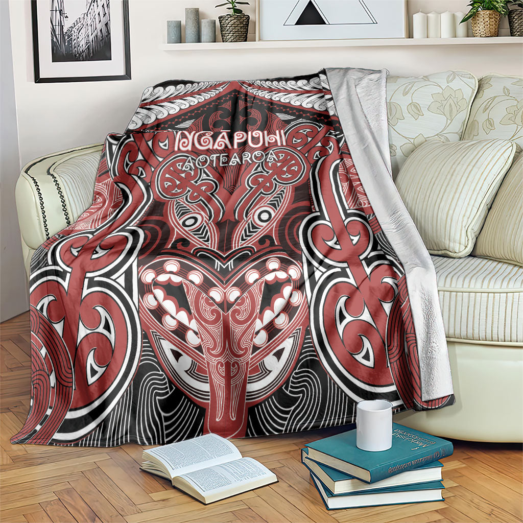 Aotearoa Iwi Ngapuhi Blanket Maori Kowhaiwhai Pattern