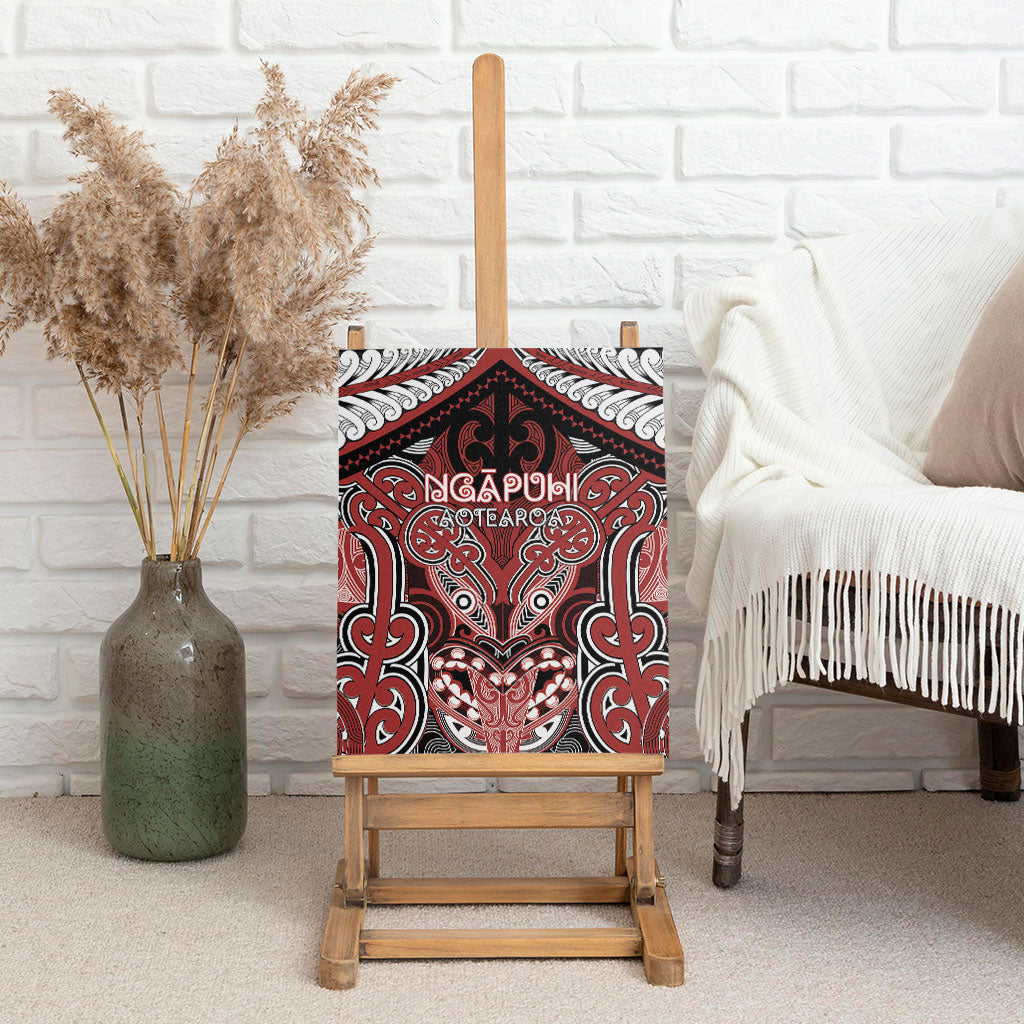 Aotearoa Iwi Ngapuhi Canvas Wall Art Maori Kowhaiwhai Pattern