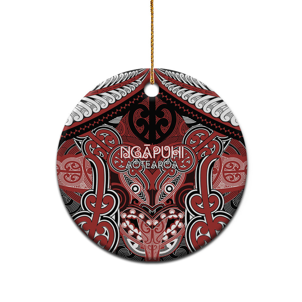 Aotearoa Iwi Ngapuhi Personalised Ceramic Ornament Maori Kowhaiwhai Pattern