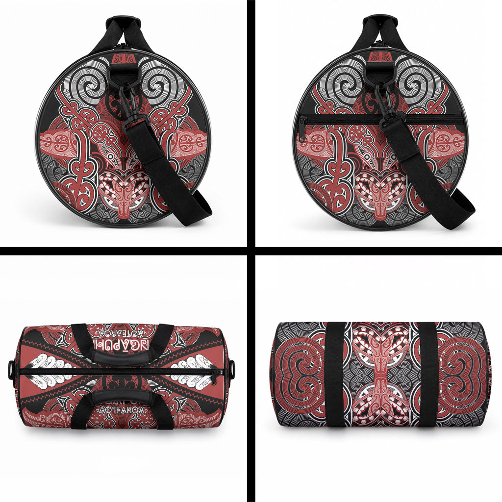 Aotearoa Iwi Ngapuhi Duffle Bag Maori Kowhaiwhai Pattern