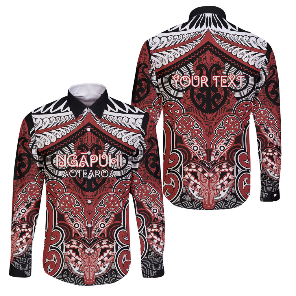 Aotearoa Iwi Ngapuhi Personalised Family Matching Off Shoulder Short Dress and Hawaiian Shirt Maori Kowhaiwhai Pattern