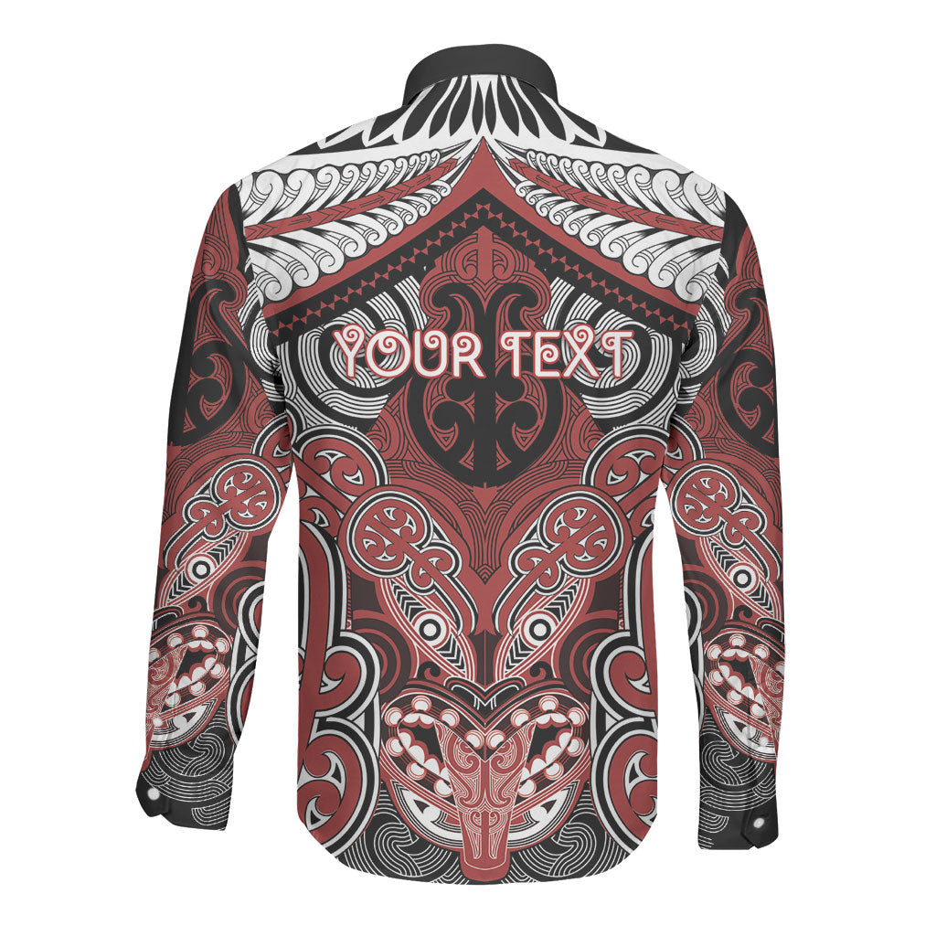 Aotearoa Iwi Ngapuhi Personalised Long Sleeve Button Shirt Maori Kowhaiwhai Pattern