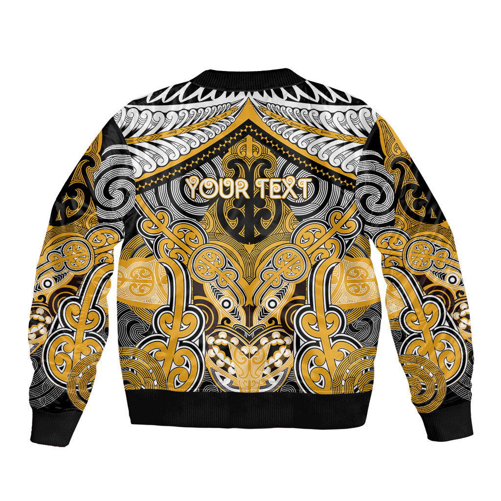 Aotearoa Iwi Ngati Whatua Personalised Bomber Jacket Maori Kowhaiwhai Pattern