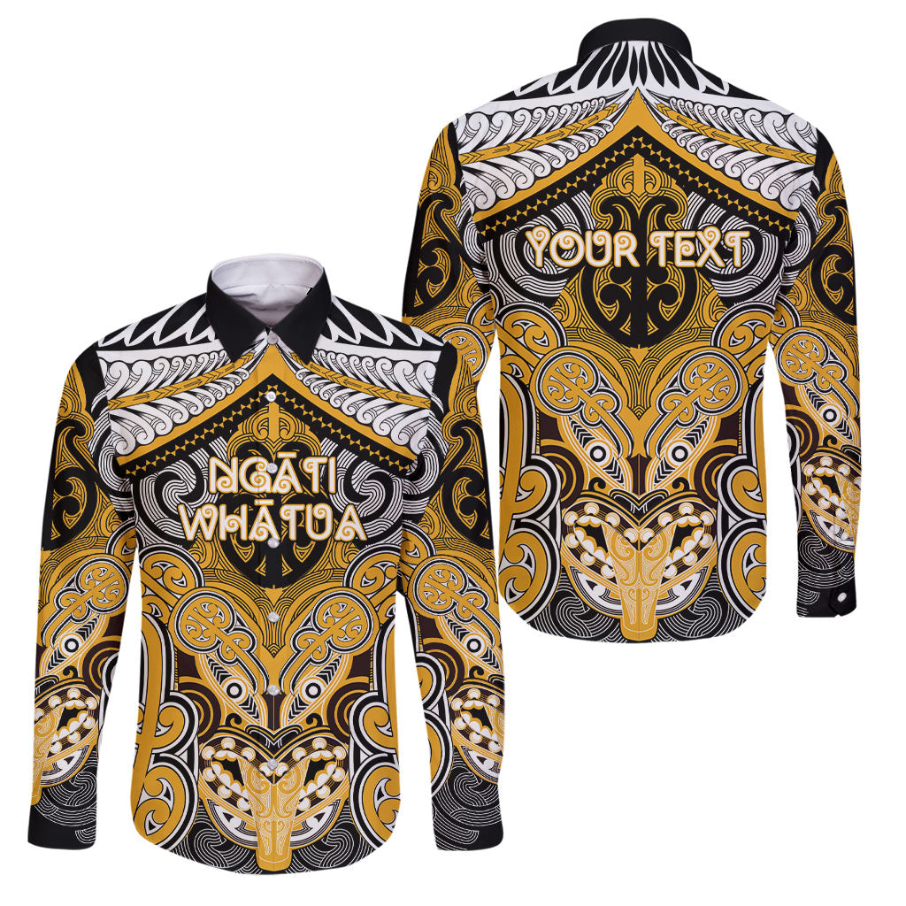 Aotearoa Iwi Ngati Whatua Personalised Family Matching Long Sleeve Bodycon Dress and Hawaiian Shirt Maori Kowhaiwhai Pattern