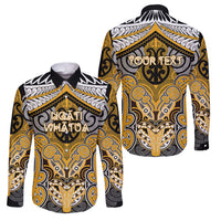 Aotearoa Iwi Ngati Whatua Personalised Family Matching Mermaid Dress and Hawaiian Shirt Maori Kowhaiwhai Pattern